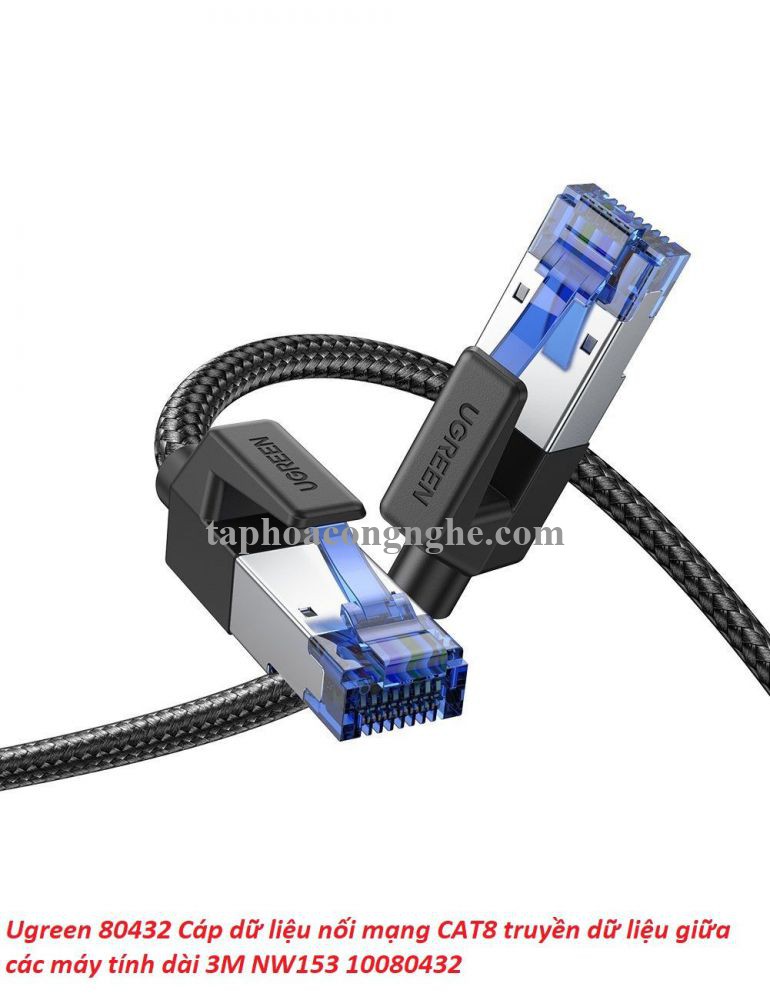 Ugreen 80432 3M CAT8 Shielded Cáp nối mạng Lan giữa các máy tính NW153 30080432